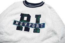 画像2: Used Champion Reverse Weave Rib Border Sweat "Newport" Shirt made in USA (2)