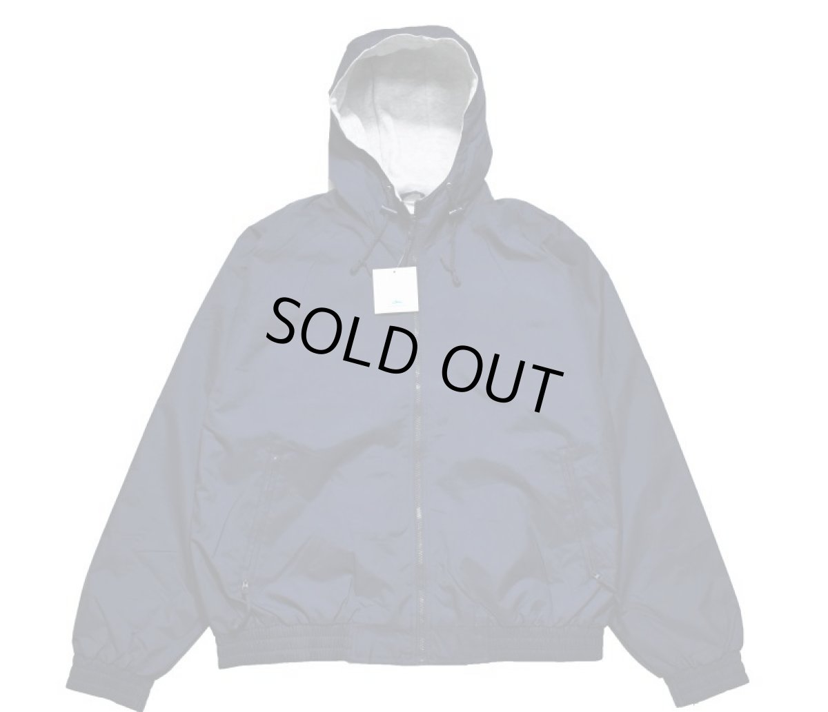 画像1: Deadstock Tri Mountain Hooded Nylon jacket #3600 Navy/Grey (1)