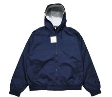 画像1: Deadstock Tri Mountain Hooded Nylon jacket #3600 Navy/Grey (1)
