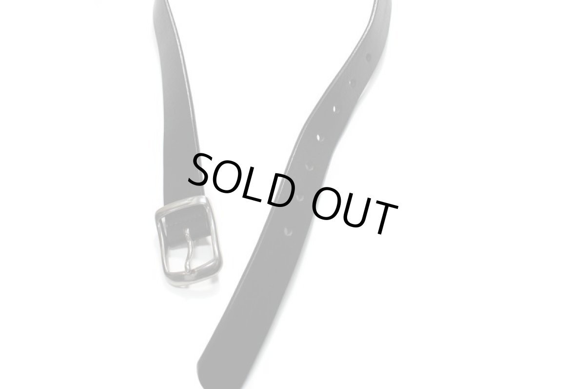 画像3: made in ASAKUSA Leather Belt Narrow Black (3)