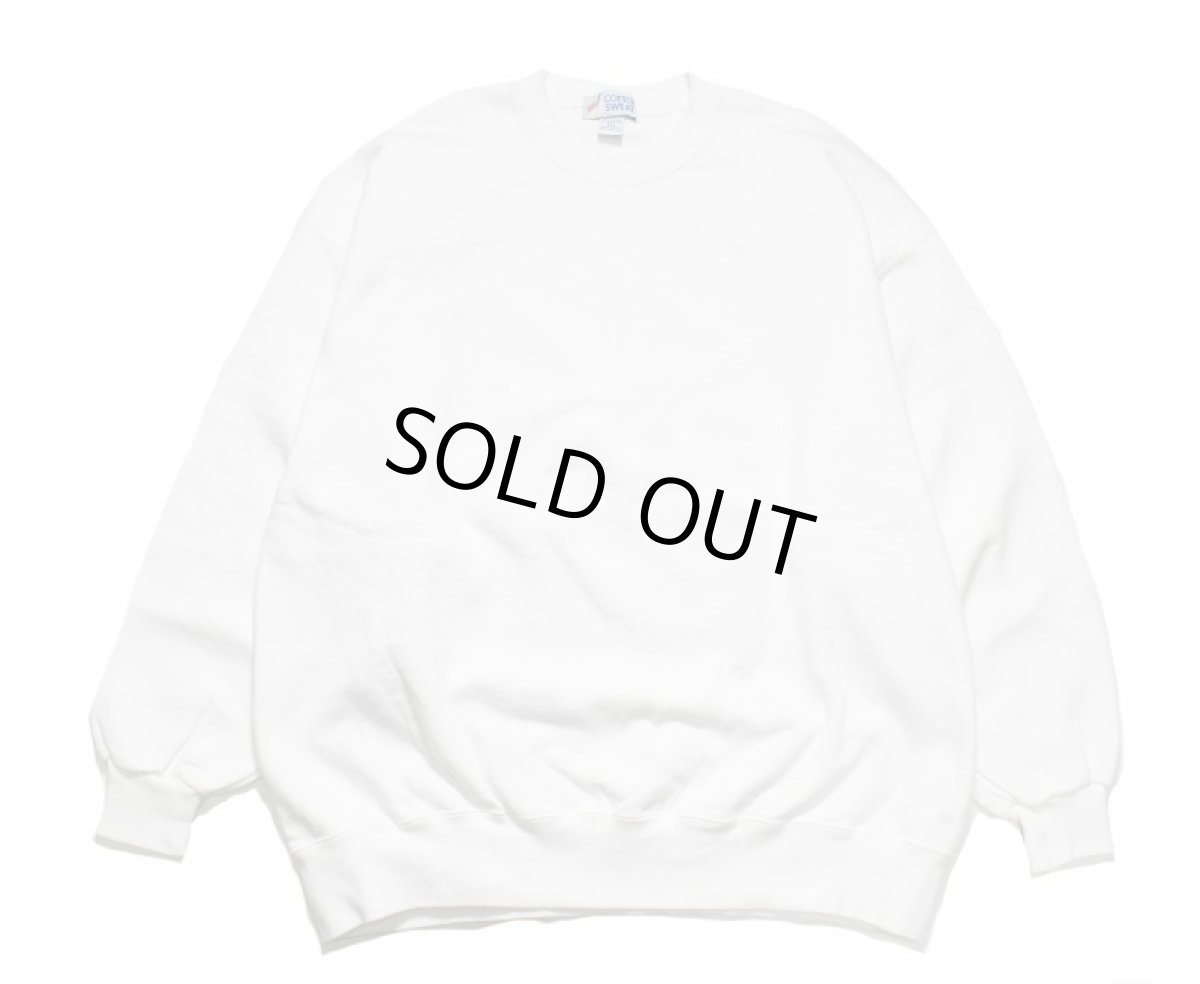 画像1: Deadstock Jerzees Blank Sweat Shirt White made in USA (1)