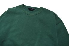 画像2: Used Lands' End Blank Sweat Shirt Green made in USA (2)