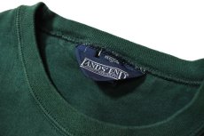 画像4: Used Lands' End Blank Sweat Shirt Green made in USA (4)