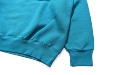 画像3: Used Lee Blank Sweat Shirt Turquoise made in USA (3)
