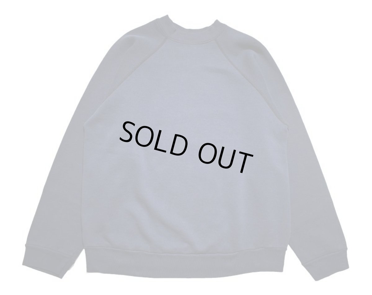 画像1: Used Tultex Raglan Sleeve Blank Sweat Shirt Navy made in USA (1)