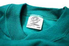 画像4: Used Pannill Raglan Sleeve Blank Sweat Shirt Jade made in USA (4)