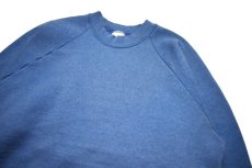 画像2: Used Fruit of the Loom Raglan Sleeve Blank Sweat Shirt Blue made in USA (2)