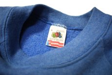 画像4: Used Fruit of the Loom Raglan Sleeve Blank Sweat Shirt Blue made in USA (4)