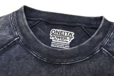 画像4: ONEITA 13oz Heavy Weight Chemical Wash L/S T-Shirt Navy (4)