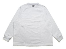 画像1: ONEITA 13oz Heavy Weight Pigment Dye L/S T-Shirt Ash (1)