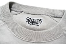 画像4: ONEITA 13oz Heavy Weight Chemical Wash L/S T-Shirt Grey (4)