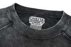 画像4: ONEITA 13oz Heavy Weight Chemical Wash L/S T-Shirt Black (4)