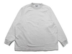 画像1: ONEITA 13oz Heavy Weight Chemical Wash L/S T-Shirt Grey (1)