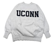 画像1: Used NU Sportswear Sweat Shirt ”Uconn" made in USA 両面 (1)