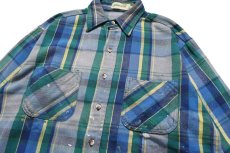 画像2: Used St John's Bay Painted Flannel Shirt made in USA (2)