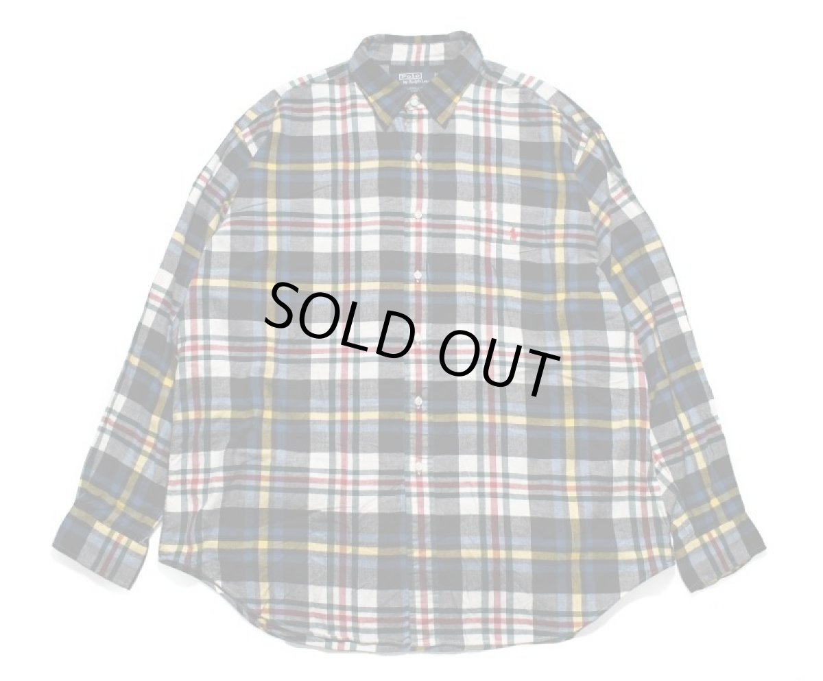 画像1: Used Polo Ralph Lauren Flannel Shirt "Lowell Sport" ラルフローレン (1)