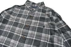 画像2: Used Polo Ralph Lauren Band Collar Flannel Shirt "Classic Fit" ラルフローレン (2)