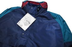 画像2: Deadstock Tri Mountain 3Way Nylon Jacket #7800 Navy/Jade/Burgundy (2)