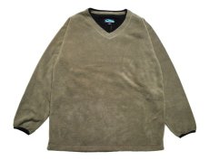 画像1: Deadstock Tri Mountain V-Neck Fleece Pullover #7400 Khaki (1)