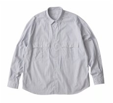 画像2: Porter Classic Roll Up Stripe Shirt ポータークラシック (2)