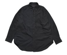 画像1: Used Polo Ralph Lauren Oxford Shirt Black Over Dye (1)