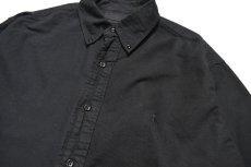 画像2: Used Polo Ralph Lauren Oxford Shirt Black Over Dye (2)