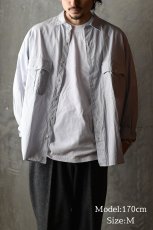 画像7: Porter Classic Roll Up Stripe Shirt ポータークラシック (7)