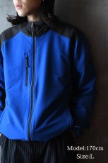 画像8: The North Face Stretch Soft Shell Jacket Blue/Grey ノースフェイス (8)