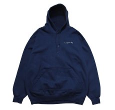 画像1: Used Lands' End Pullover Sweat Hoodie Navy "Cerami" made in USA (1)