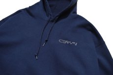 画像2: Used Lands' End Pullover Sweat Hoodie Navy "Cerami" made in USA (2)