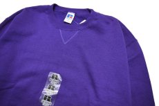 画像2: Deadstock Russell Athletic Blank Sweat Shirt Purple (2)
