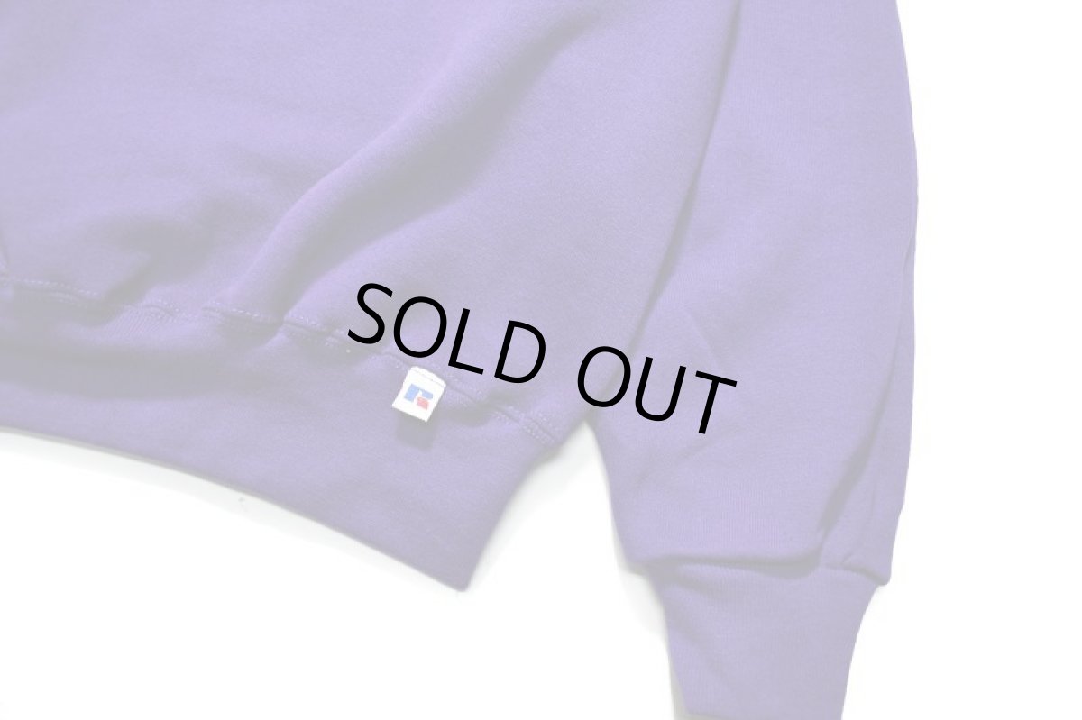 画像3: Deadstock Russell Athletic Blank Sweat Shirt Purple (3)
