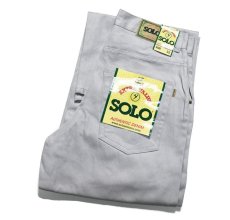 画像1: Deadstock Solo Jeans Baggy Pants Grey (1)