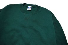 画像2: Deadstock Russell Athletic Blank Sweat Shirt Green made in USA (2)
