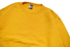 画像2: Deadstock Russell Athletic Blank Sweat Shirt Yellow (2)