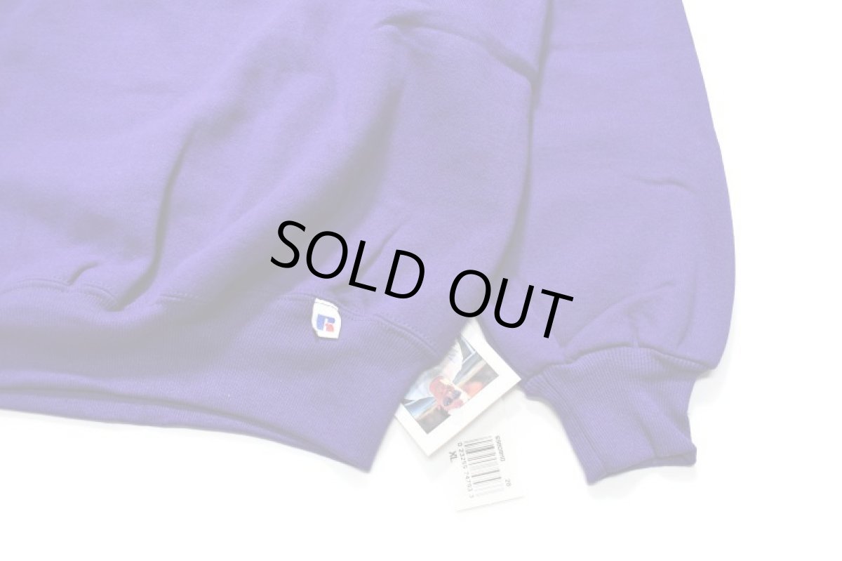 画像3: Deadstock Russell Athletic Blank Sweat Shirt Purple made in USA (3)