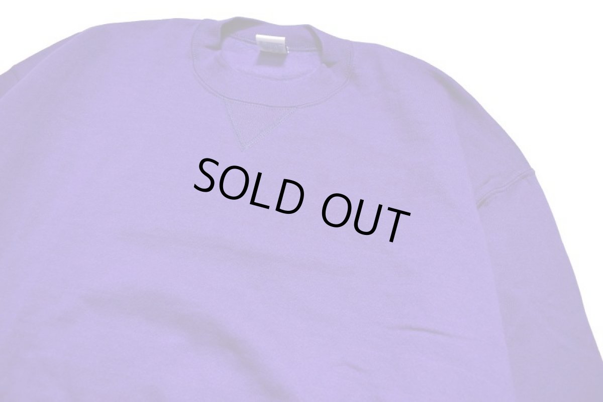 画像2: Deadstock Russell Athletic Blank Sweat Shirt Purple made in USA (2)