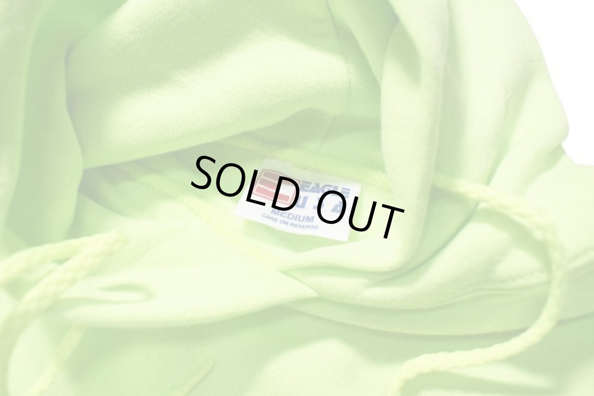画像4: Deadstock Eagle USA Blank Sweat Hoodie Lime made in USA (4)