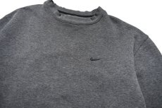 画像2: Used Nike Crew Neck Sweat Shirt Charcoal (2)