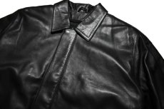 画像2: Used Round Tree&Yorke Leather Jacket Black (2)