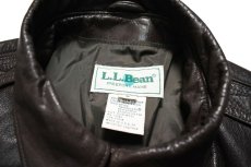 画像4: Used L.L.Bean Type A-2 Leather Jacket Brown made in USA (4)