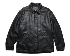 画像1: Used Image Seller Leather Jacket Black "Jack Daniel's" made in Canada (1)