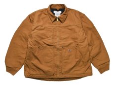 画像1: Carhartt Duck Work jacket Brown (1)