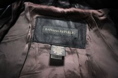 画像4: Used Banana Republic Leather Jacket Black (4)