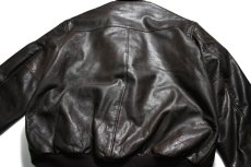 画像6: Used L.L.Bean Type A-2 Leather Jacket Brown made in USA (6)