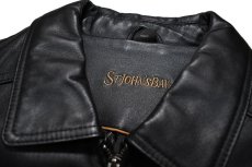 画像4: Deadstock St John's Bay Leather Jacket Black (4)