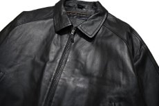 画像2: Used St John's Bay Leather Jacket Black (2)
