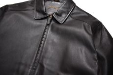画像2: Deadstock St John's Bay Leather Jacket Dark Brown (2)