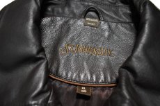 画像4: Used St John's Bay Leather Jacket Dark Brown (4)