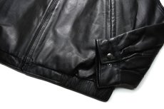 画像3: Used St John's Bay Leather Jacket Black (3)
